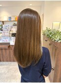 髪質改善カラー/レイヤーカット/透明感/ブラウンベージュ