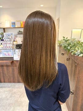 オーバルヘアー(OVAL hair) 髪質改善カラー/レイヤーカット/透明感/ブラウンベージュ