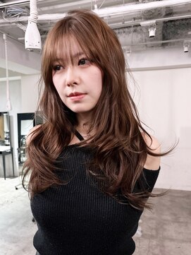 アルバム 渋谷パルコ(ALBUM) ロングくびれヘア韓国ヘア顔周りレイヤー_F40826