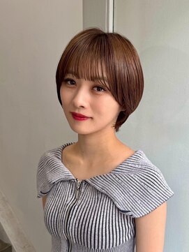 クロト(Clotho) ショートカット/髪質改善縮毛矯正白髪ぼかしレイヤーカラーボブ