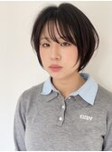 透け感◎丸みショート/新潟ショートボブ/ウルフボブ/レイヤー
