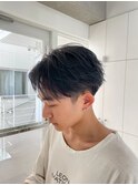 清潔感ツーブロックショート×ニュアンス束感