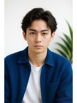 ★無造作センターパート×ナチュラルショート