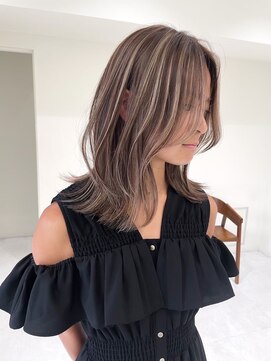 ヘアサロン リボーン(Hair salon Reborn) ミディアムレイヤーケアカラー20代30代40代