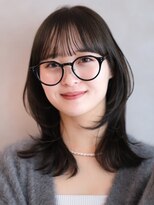 ガーデンヨコハマエスト(GARDEN YOKOHAMA est) 似合わせカット ダークアッシュ ミディアムレイヤーカット