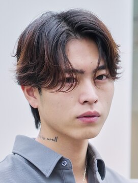 フィフス 札幌大通(fifth) 札幌ニュアンスパーマセンターパート毛流れ韓国ヘアカルマパーマ