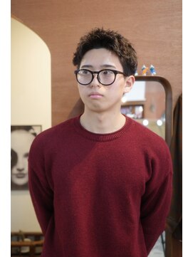 エディ(Edy) メンズパーマスパイキーショートツイストピンパーマ眉毛カット