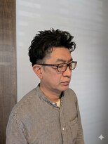 ワンワンオー バーバーショップ コンチネンタル(@110 BARBER SHOP continental)&nbsp;アップバングパーマ