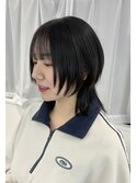 韓国風ウルフ/くびれヘア/小顔/20代/垢抜け