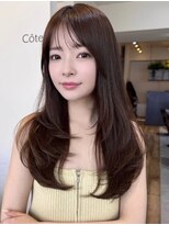 コート 青山(Cote) 美髪ロングレイヤーミディアムレイヤー髪質改善ブラウンカラー
