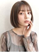 顔周りボブ×シースルーバング【新越谷/南越谷/越谷】