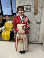 ヘアースペース 練馬店(hair space COCO) 卒業式、袴着付け(着物レンタルあり)、着物ヘアー