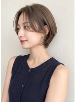 カバーヘア ブリス 志木南口駅前店(COVER HAIR bliss)&nbsp;夏カラーブリーチなし前髪なし丸みショート大人小顔p川口