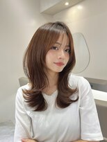 リブランド 銀座(REBRAND) くびれミディアムレイヤー/シナモンベージュ