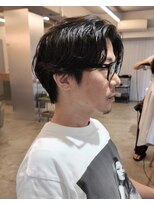 シンク(sync)&nbsp;大阪美容室センターパート ニュアンスパーマ シャドウパーマ