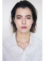 ピズム(PISM)&nbsp;セミウェットウェーブ耳かけイメチェンボブ/テラコッタカラー