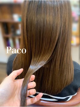 ヘアーズファクトリー パコ(Hair's factory Paco)の写真/【PACO縮毛矯正で艶サラのストレートに☆】悩めるクセ毛もダメージを抑えてしっとり仕上げる♪
