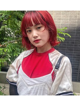 ガーランドウメダ(Garland umeda) ボブ×レッドカラー