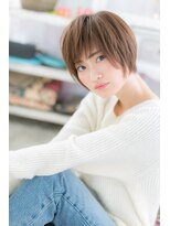 ミック ヘアアンドビューティー 大山店(miq  Hair&Beauty)&nbsp;ミルクティーブラウン透けバング小顔ウルフマッシュa1