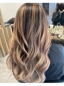 スーク 宜野湾店(suuk) コントラストバレイヤージュ