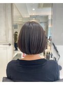 グレージュカラー×ボブ