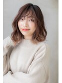 デザインカラーハイライトくせ毛風くびれヘアY上尾20代30代40代