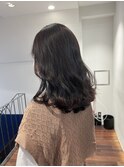 シアーカラー レイヤーボブ ラベンダーベージュ