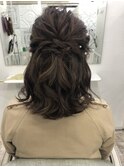 ゆるふわハーフアップ(サイドまとめ)