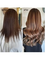 エクステンション キュー(extension Q)&nbsp;プルエクステ/ダイヤモンド毛質52cm(胸下)