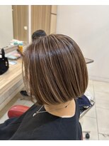 プログレス 小平小川店(PROGRESS)&nbsp;ベージュ/ハイライト/白髪ぼかし/丸みボブ