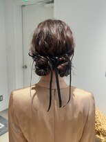 エイゾー 銀座(EIZO)&nbsp;ツインシニヨン / お呼ばれヘア / 結婚式ヘアセット