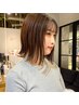 【癖の出やすい前髪対策に◎】カット+ポイント酸性ストレート　11610円