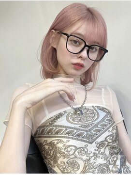 ユーフォリア 新宿店(Euphoria) 大人可愛い丸みボブピンクラベンダーベージュベビーピンク