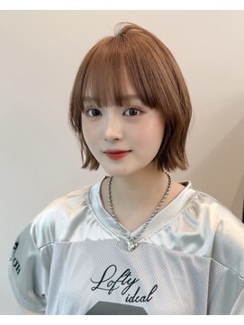 ロンドリゼル 札幌(Lond RiseL) オリーブグレー/前髪/ボブ/マロンベージュ/レイヤーカット/小顔