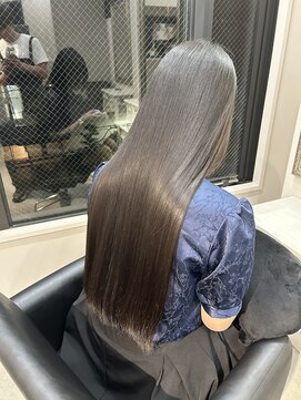 ソワンドゥブレスシエン 堀江店(soin de brace CIEN) 韓国っぽレイヤー×ロング×透けグレー