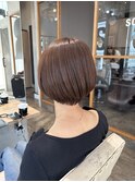 〈天六美容室〉 ショートボブ　柔らかブラウン