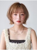 ハイトーンフェイスレイヤーボブ外ハネ顎ラインボブ谷ひより/28