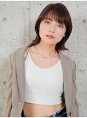 外ハネボブ/ブラウンカラー