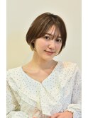 やわらか丸みショートボブ