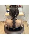 ◎お呼ばれヘア！編みおろしアレンジ◎