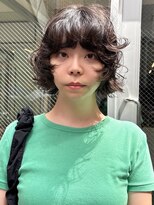 ノラ シブヤ(NORA)&nbsp;小顔ミディアムパーマミディアムデジタルパーマボブパーマ前髪
