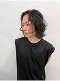 メンズボブパーマ