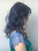 テトヘアー(teto hair)&nbsp;medium[デザインカラー、ネイビー、シルバー、ボブディ]