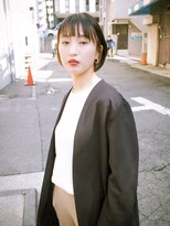 ジーテ(gite)&nbsp;ミニボブ×アプリコットオレンジ　「横浜/髪質改善/縮毛矯正」