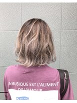 ヘアーデザインサロン スワッグ(Hair design salon SWAG)&nbsp;【SWAG/上岡】バレイヤージュホワイトシルバー