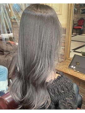 リアラバイアルティナ 船橋店(Liara by artina) 透け感グレージュ×ミントアッシュ×くすみブルー