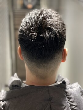 ヒロギンザ 銀座一丁目店(HIRO GINZA) アップバング×フェード