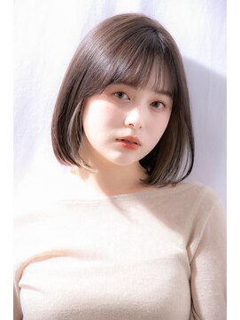 オーク(oak) ナチュラルボブ×インナーカラー20代30代40代◎丸みボブ