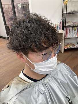 ライズヘアー(RISE HAIR) マッシュ×波巻きパーマ