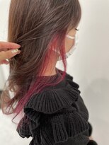 シュネア(shunea330)&nbsp;透明感グレージュ×イヤリングカラー×ピンク